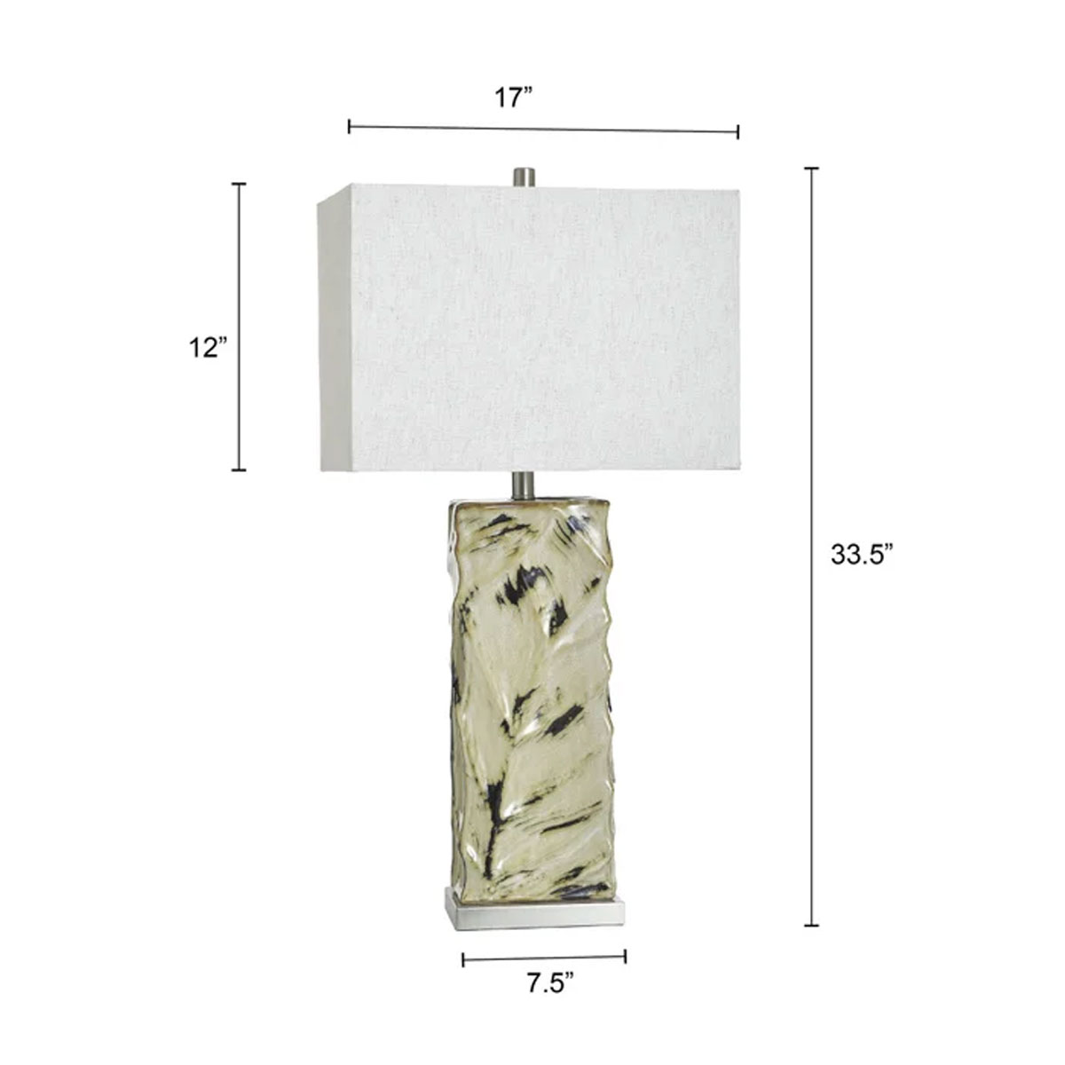 Bali Cream Leaf Cutout Lamp