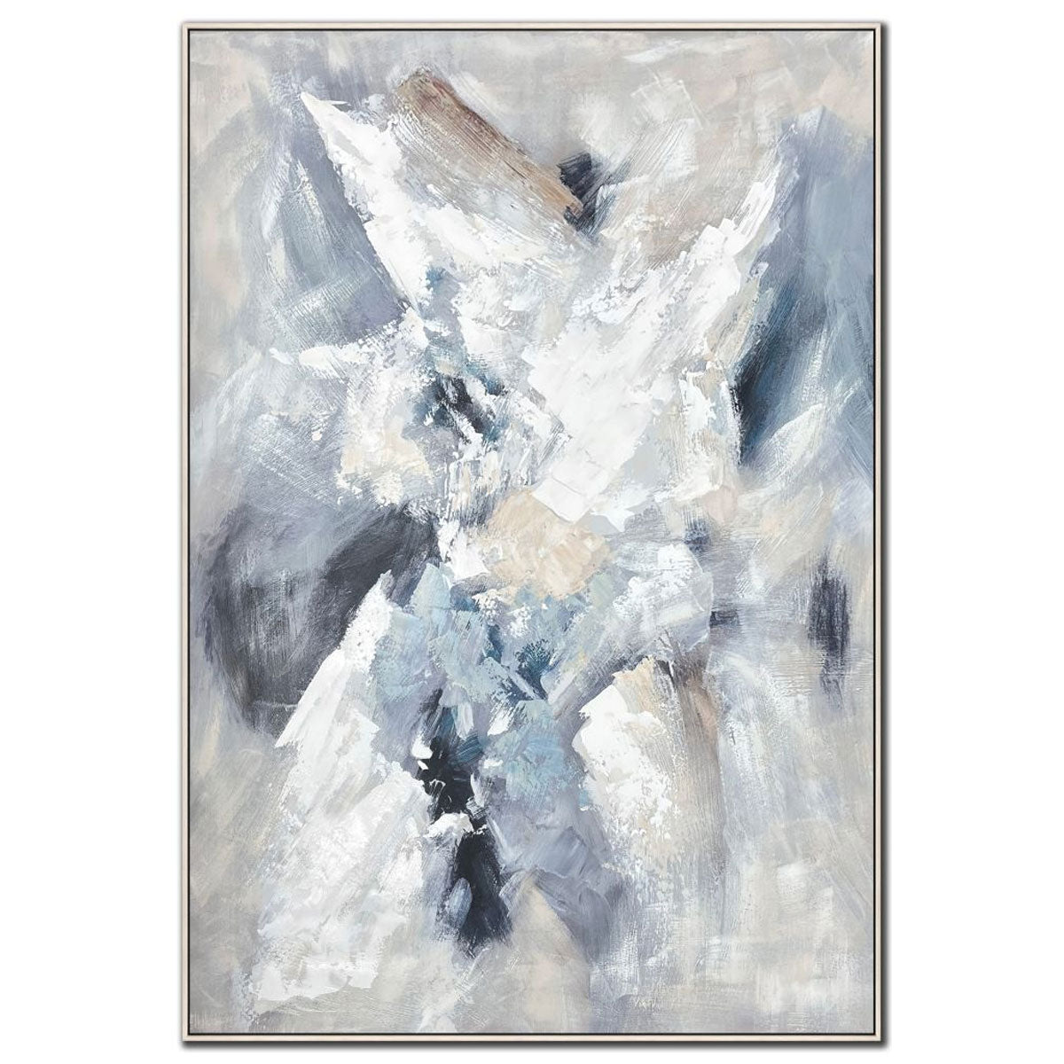 GLACIAL DREAM BLUE ABSTRACT