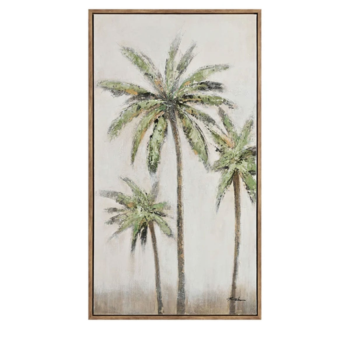 GOLDEN PALMS II CANVAS FRM ART