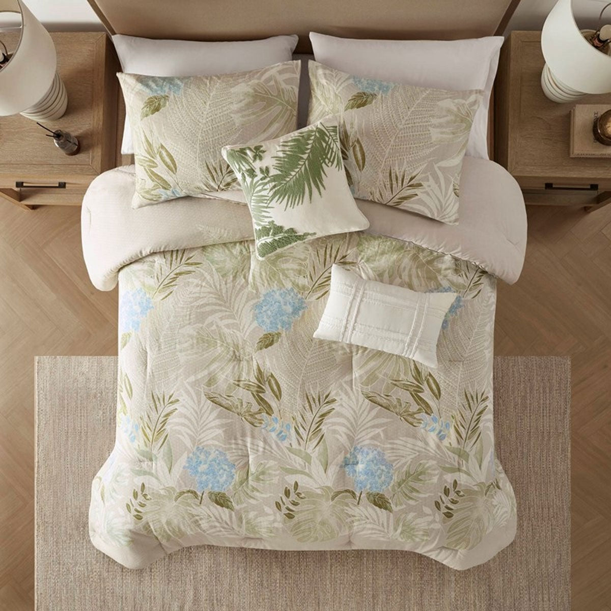 Kiawah Island Taupe Queen Comf St