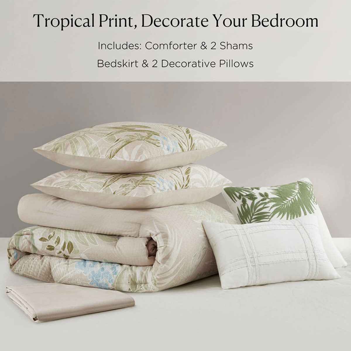 Kiawah Island Taupe Queen Comf St
