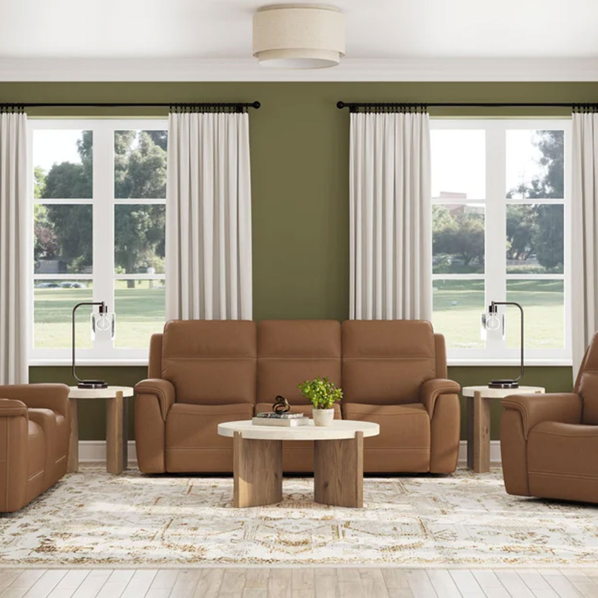 SAWYER HARVEST SOFA W/ POWER HEADREST & LUMBAR