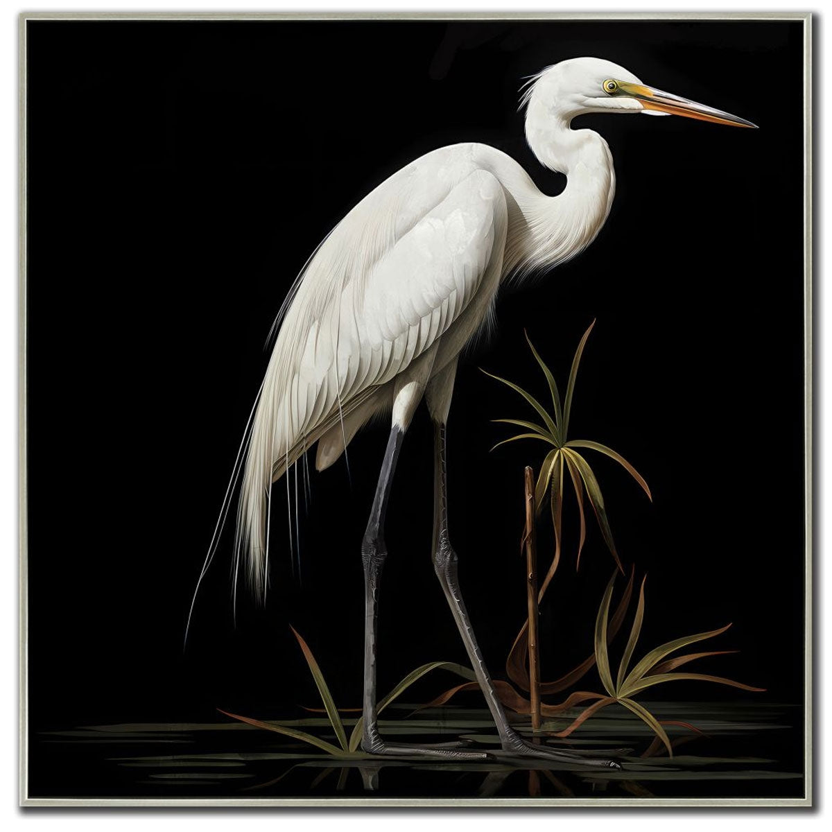 MIDNIGHT HERON I ART