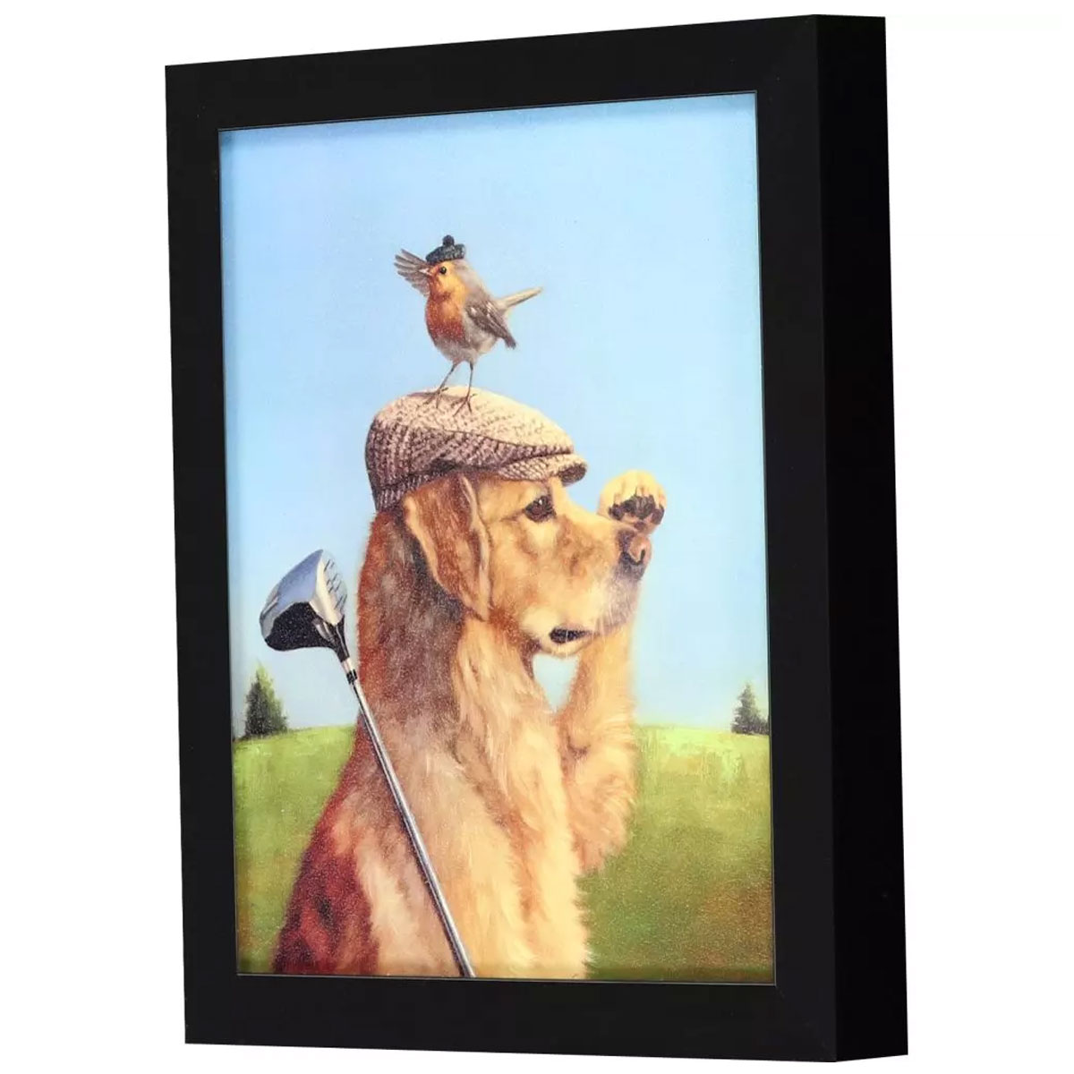 LOST BALL DOG/GOLF ART