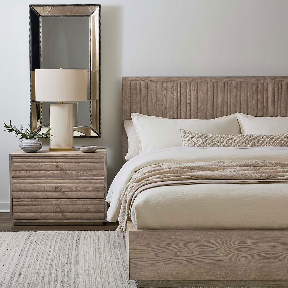 Andora Warm Gray 32" Nightstand