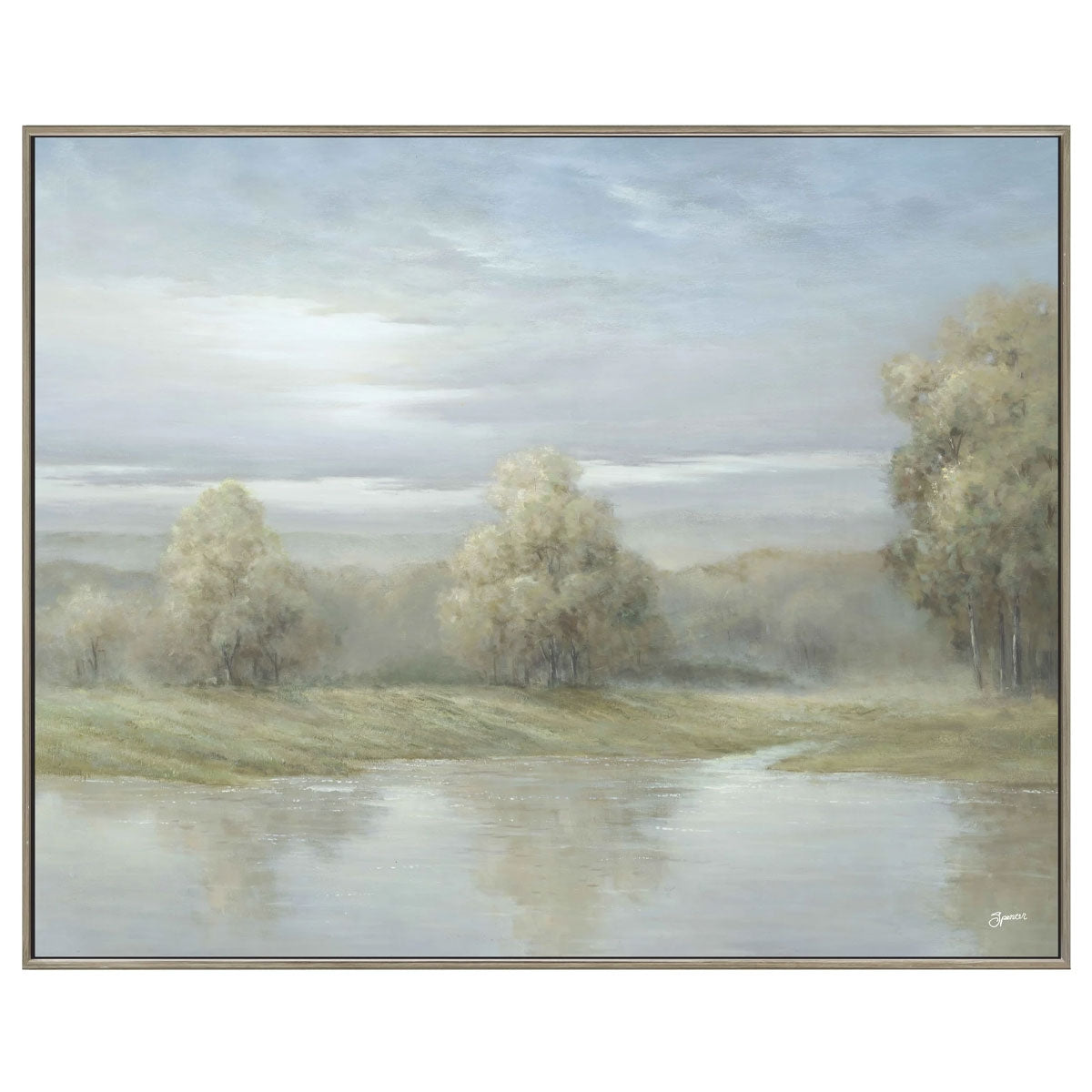 TRANQUIL MORNING LANDSCAPE ART