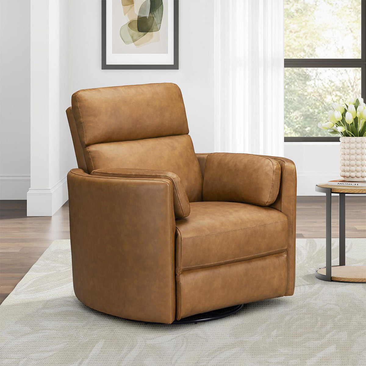 RADIUS LTH RECLINER IN CARAMEL
