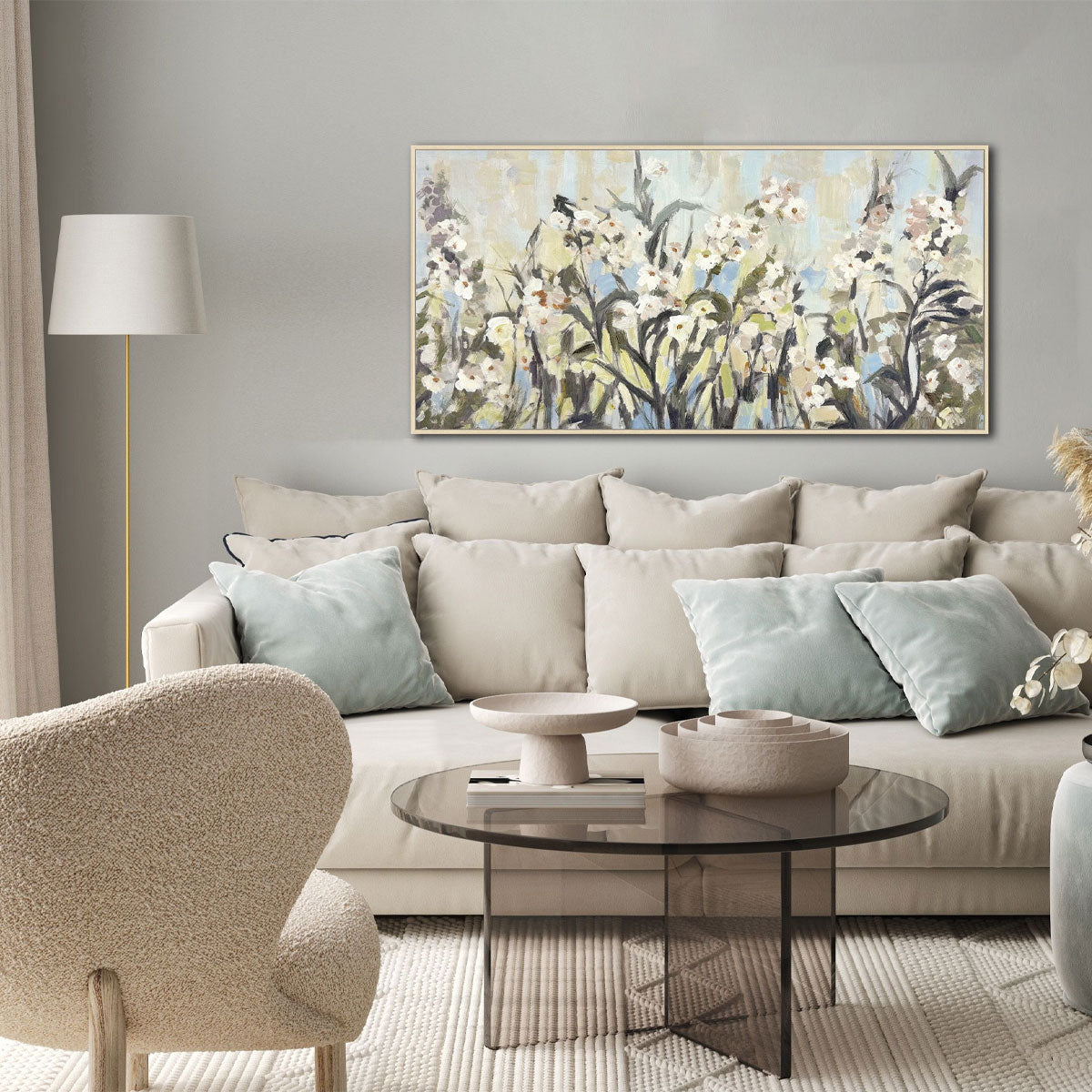 DANCING DAISIES FRAMED ART
