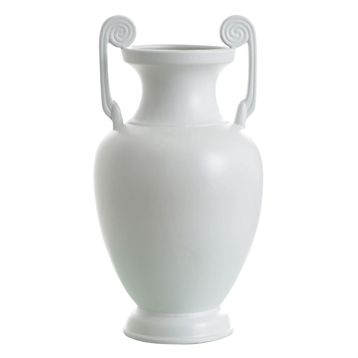 White Bisque Dbl Hndl Vase