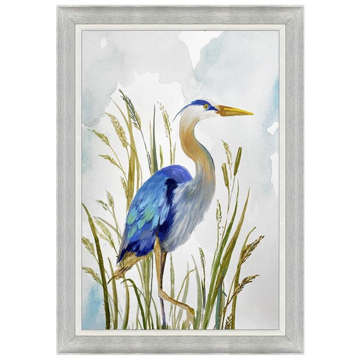 IN THE MARSHES BLUE HERON I