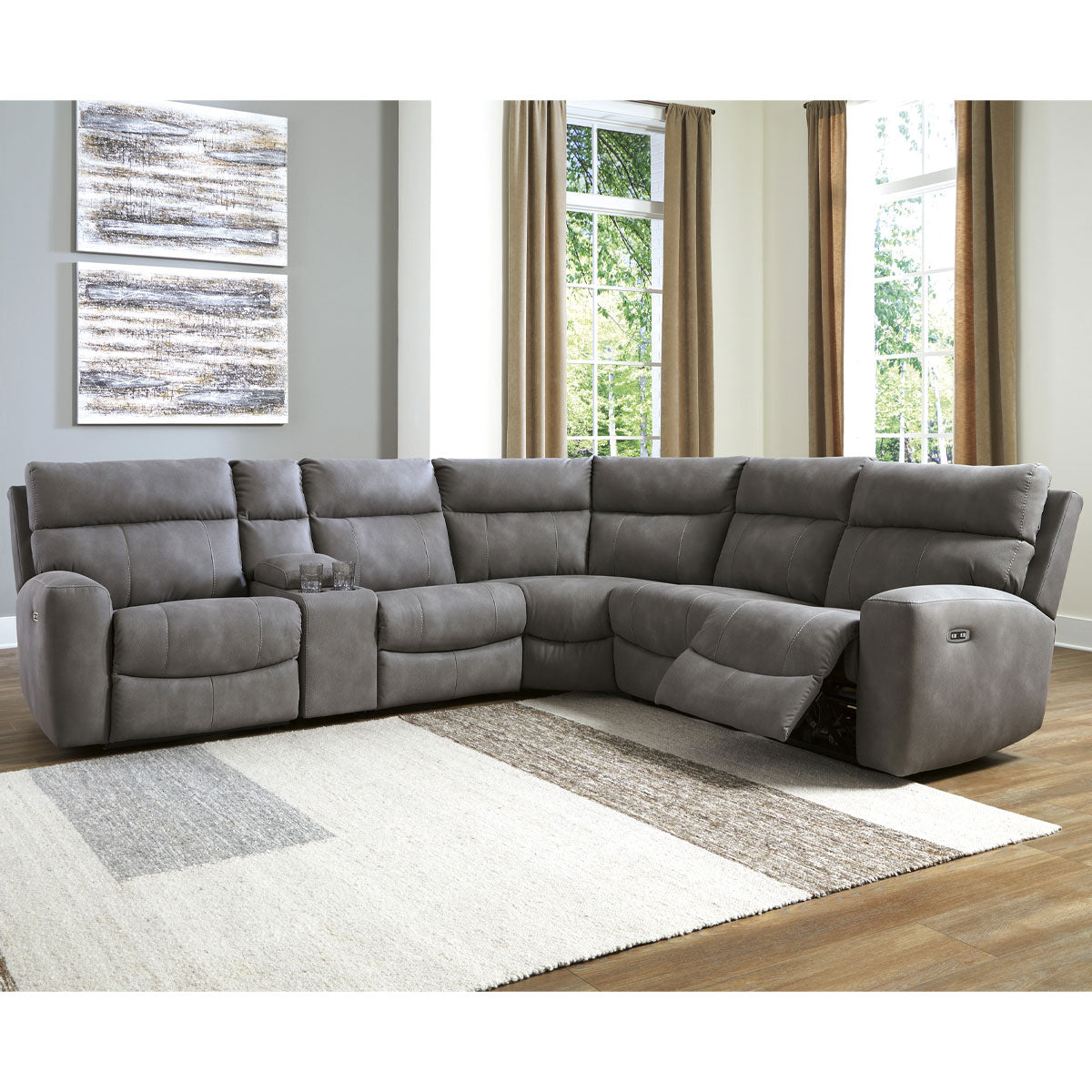 NEXT-GEN SLATE 6PC SECTIONAL