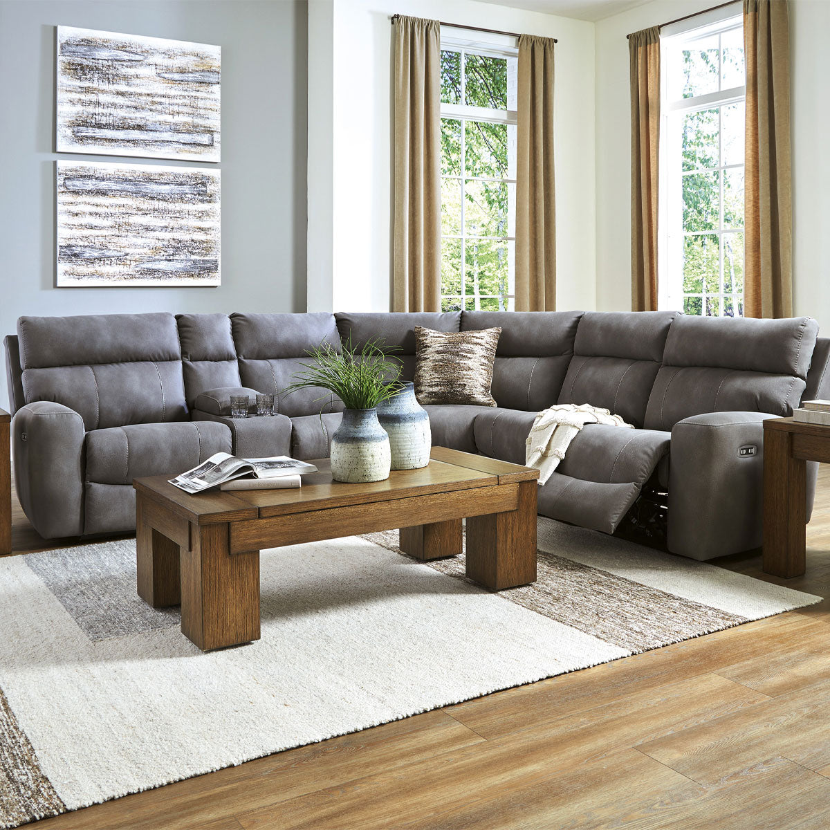 NEXT-GEN SLATE 6PC SECTIONAL