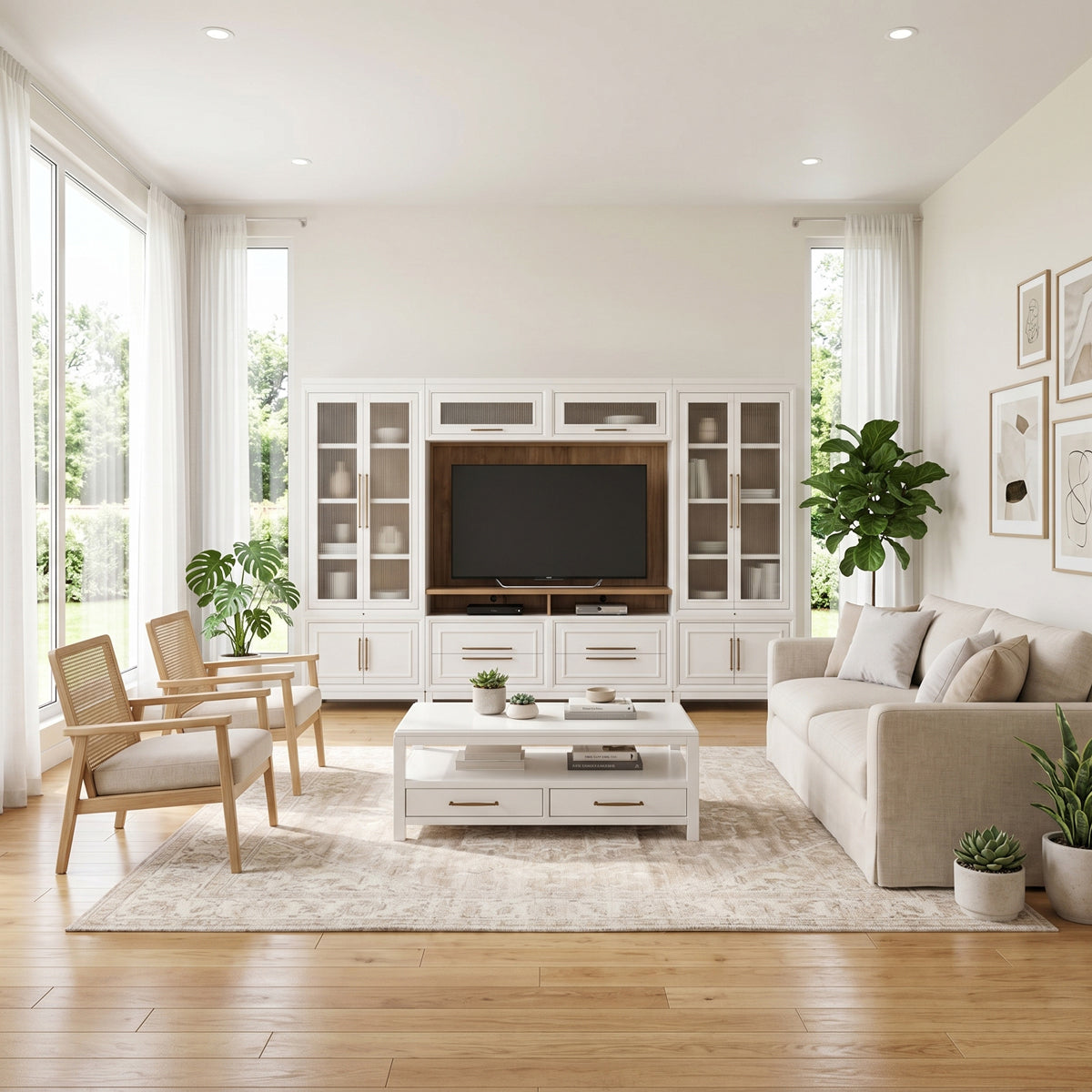 ALEXANDER WHITE ENTERTAINMENT CENTER