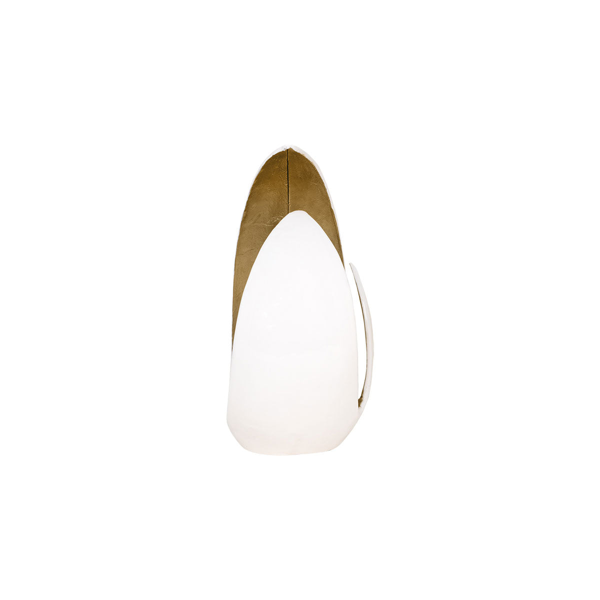 Luna White Gold Cndl Hldr Short