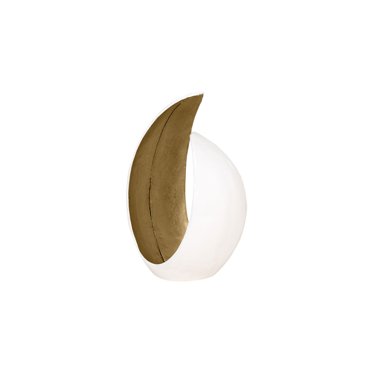 Luna White Gold Cndl Hldr Tall