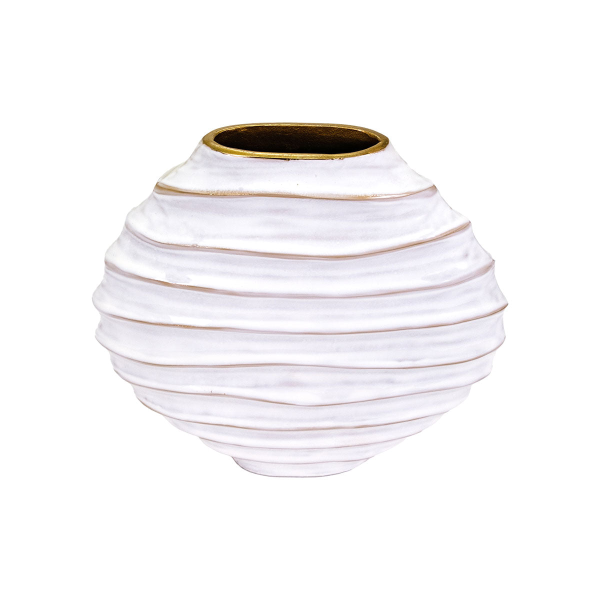 Manuella Rnd Ribbed Vase Sm