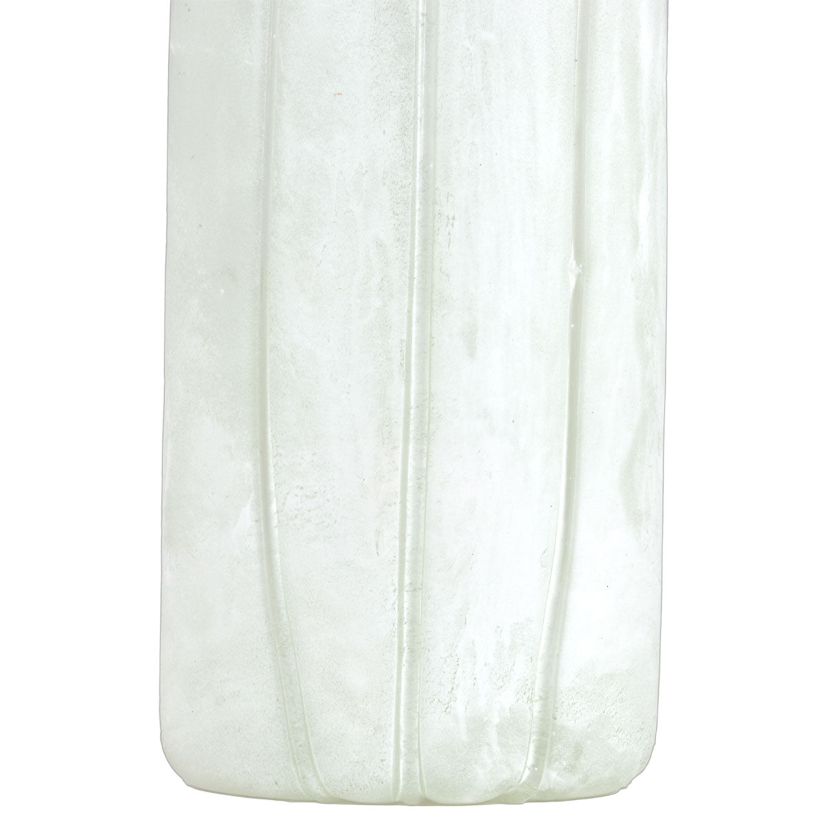 12" Lumia Wht Art Gls Vase