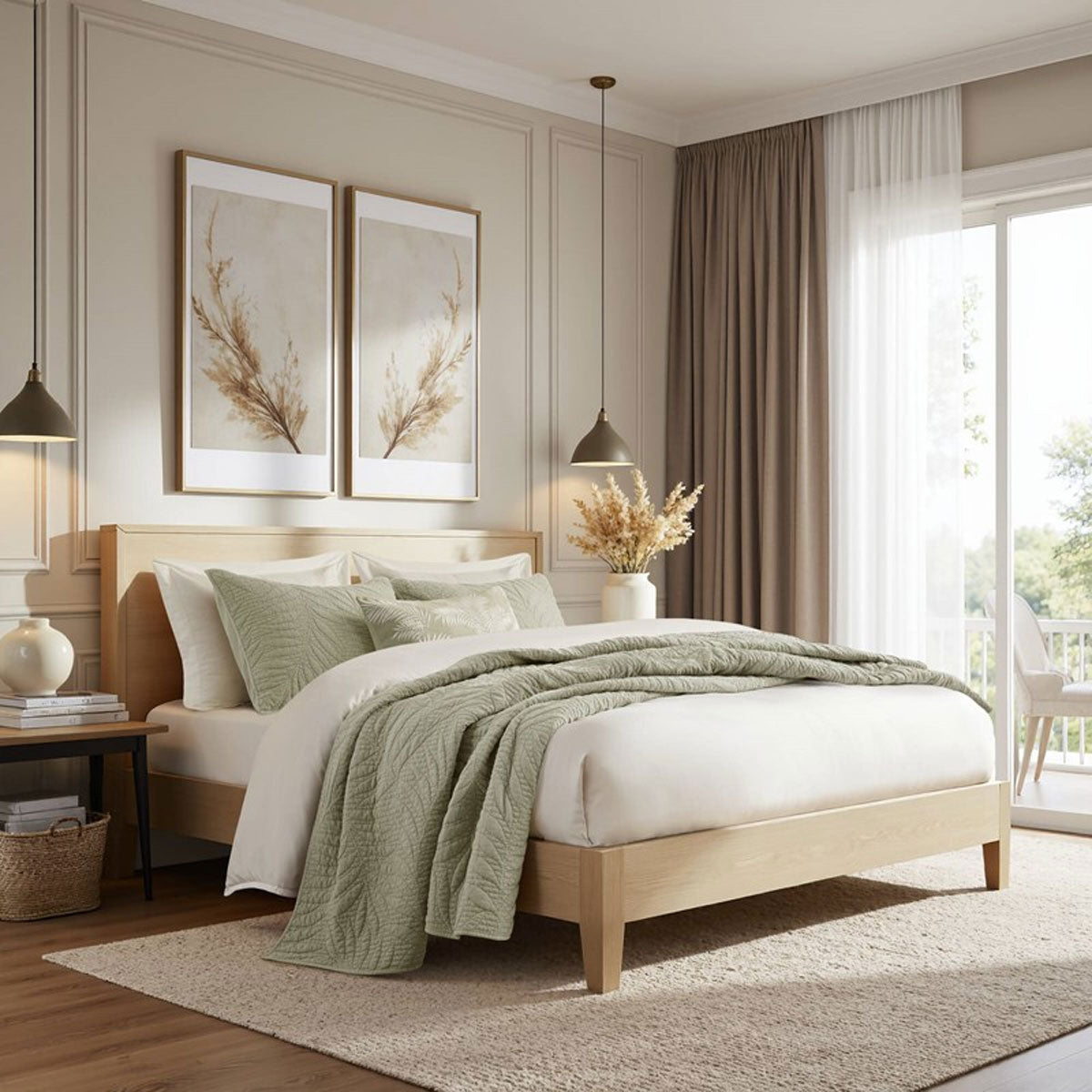 SAGE 3PC BOTANICAL KING SET