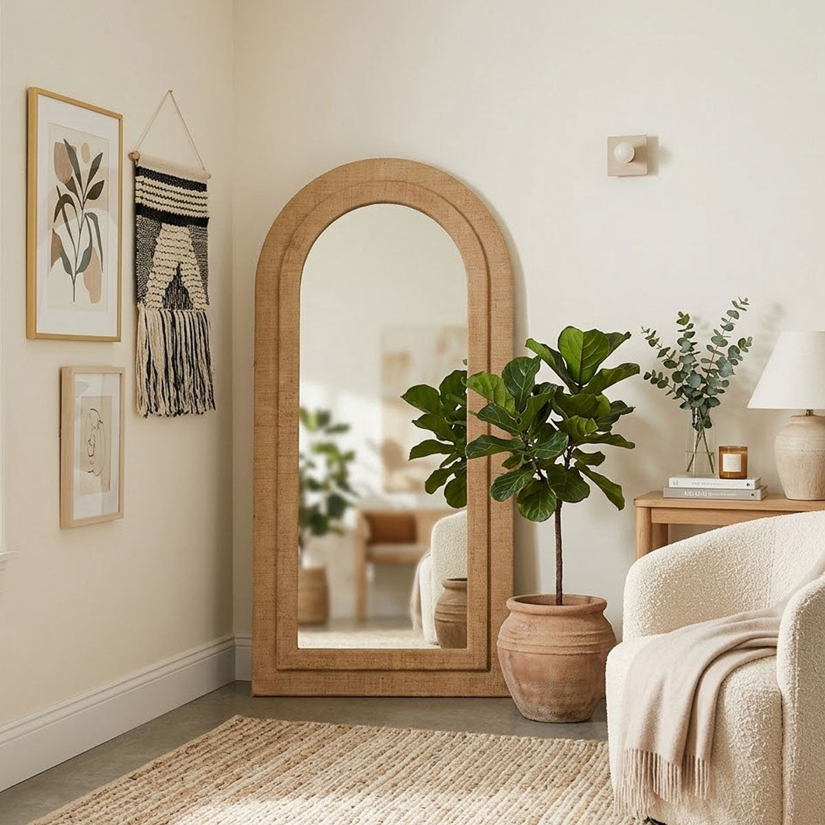 Haven Custom Arch Floor Mirror