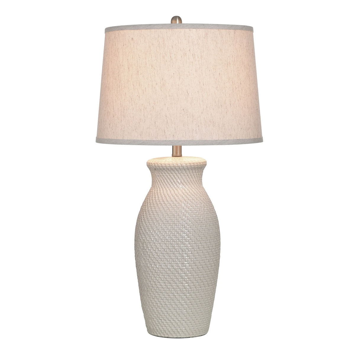 Novac Cream Textured T Lamp