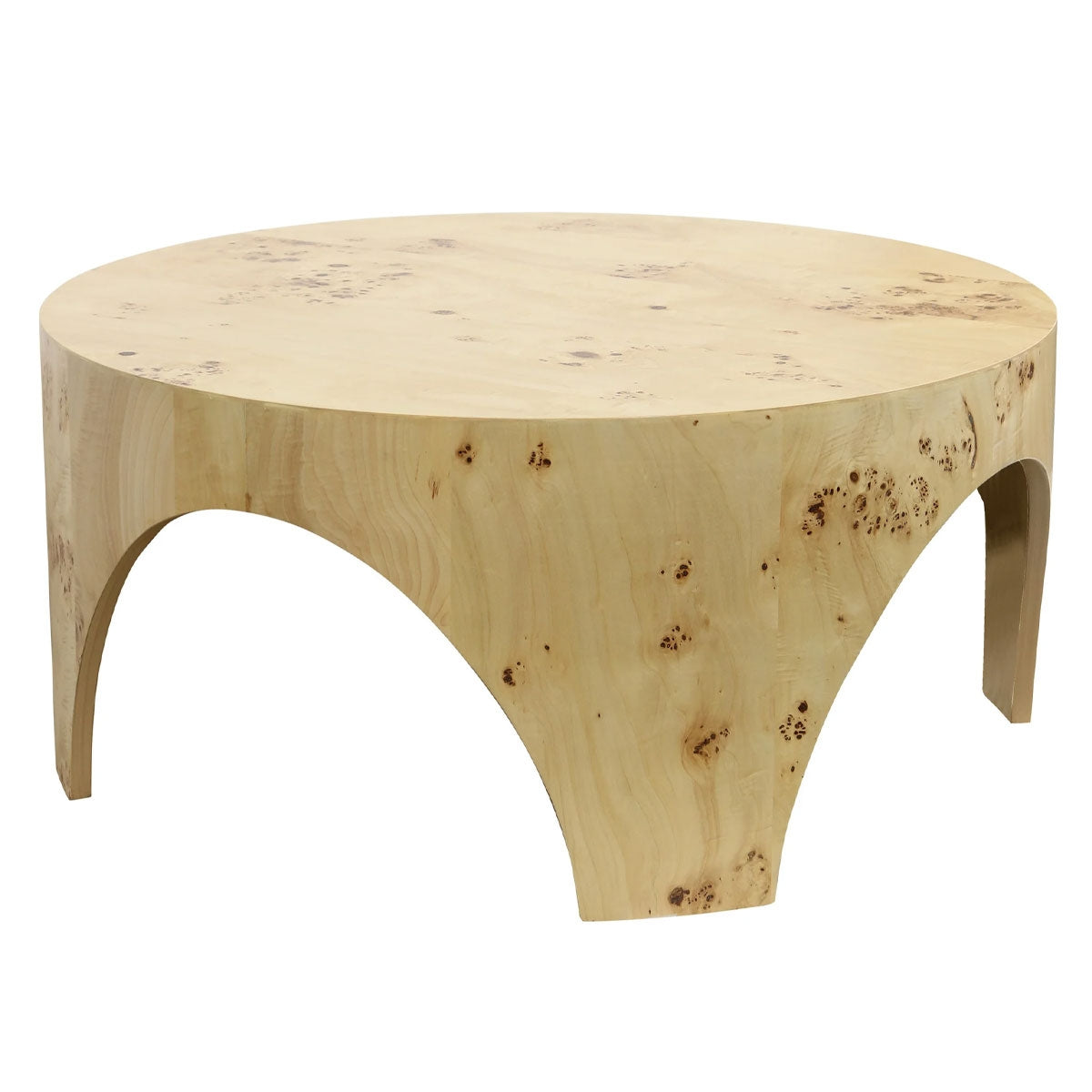 BURLWOOD RND COFFEE TABLE