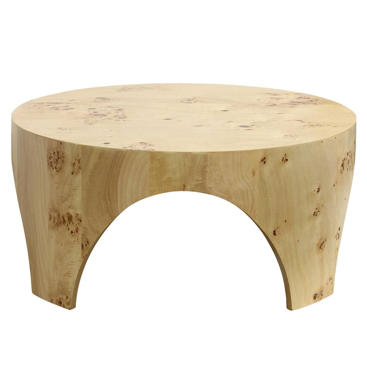 BURLWOOD RND COFFEE TABLE