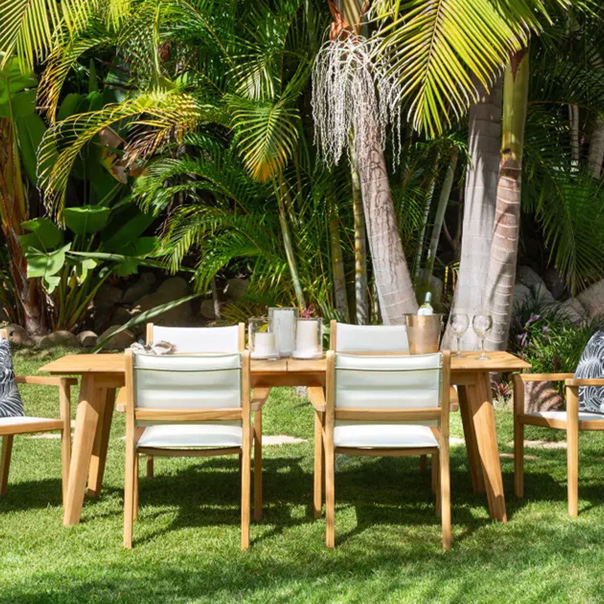 HARBOR TEAK 90IN RECT DINING T