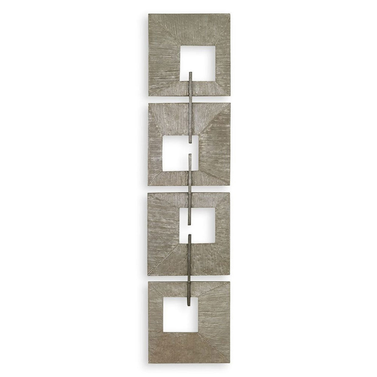 LINKED SQ METAL WALL ART