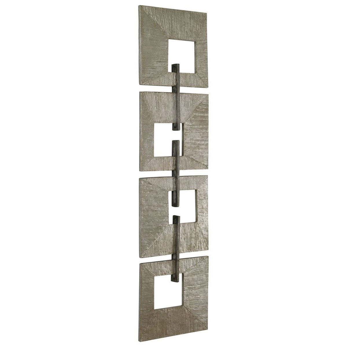 LINKED SQ METAL WALL ART