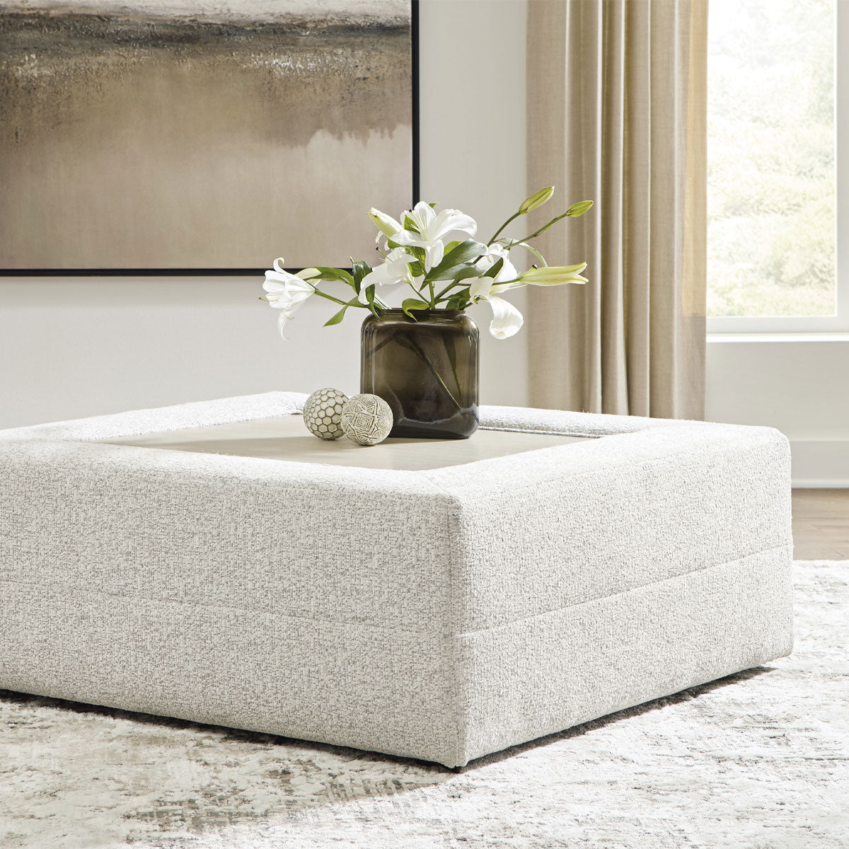 ASHBOURNE ACCENT OTTOMAN