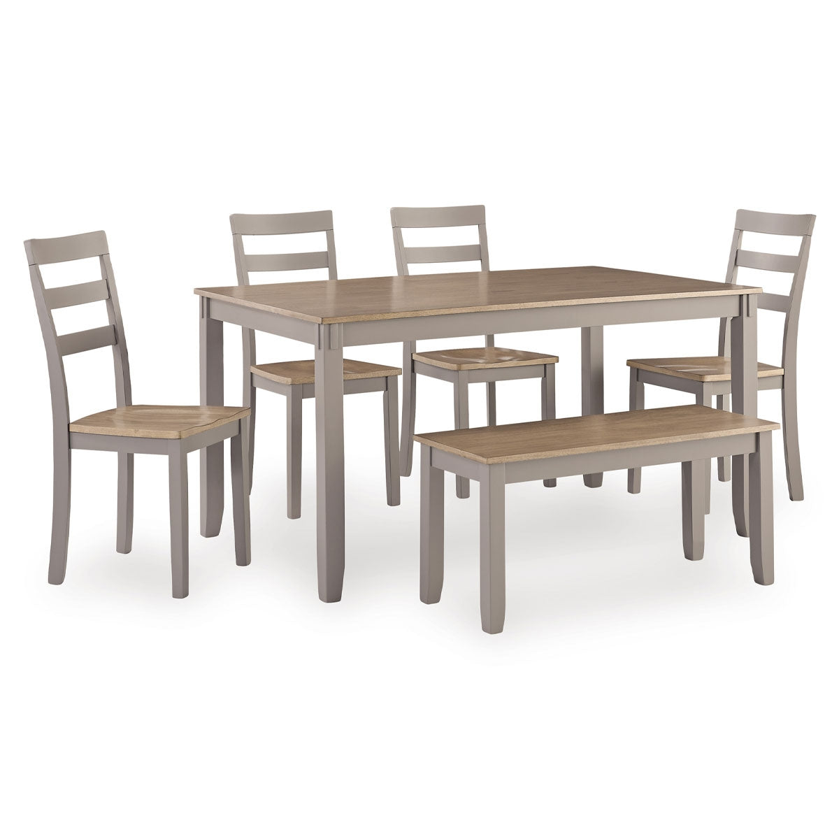 HARPERFELD NAT/GREY 6PC DIN W/