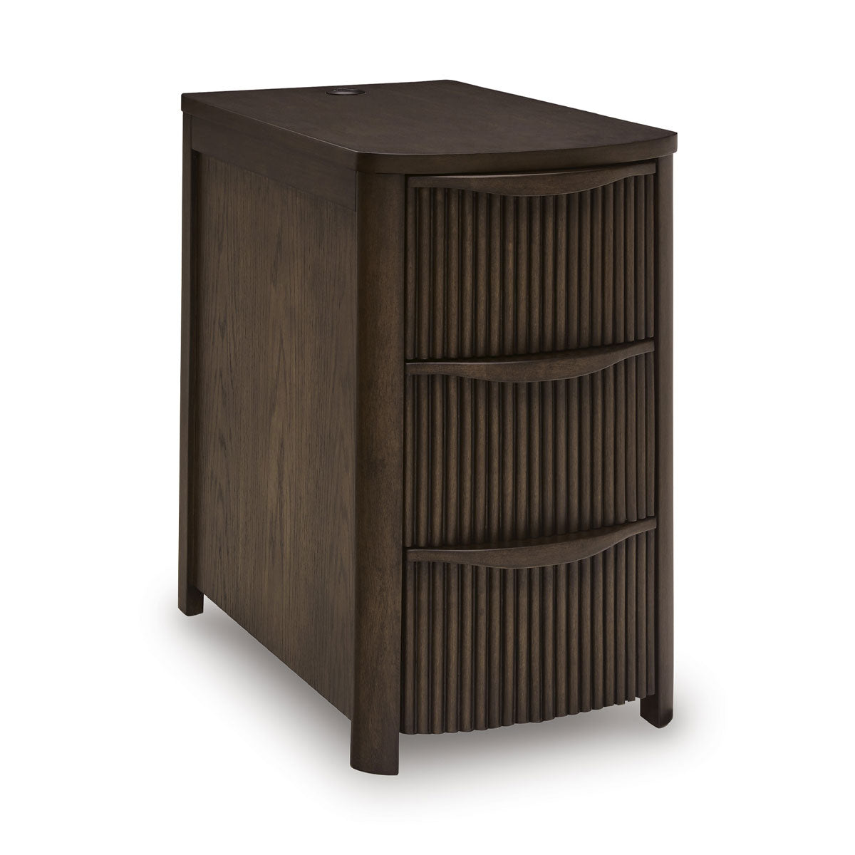 CAMDILL BROWN CHAIRSIDE TABLE