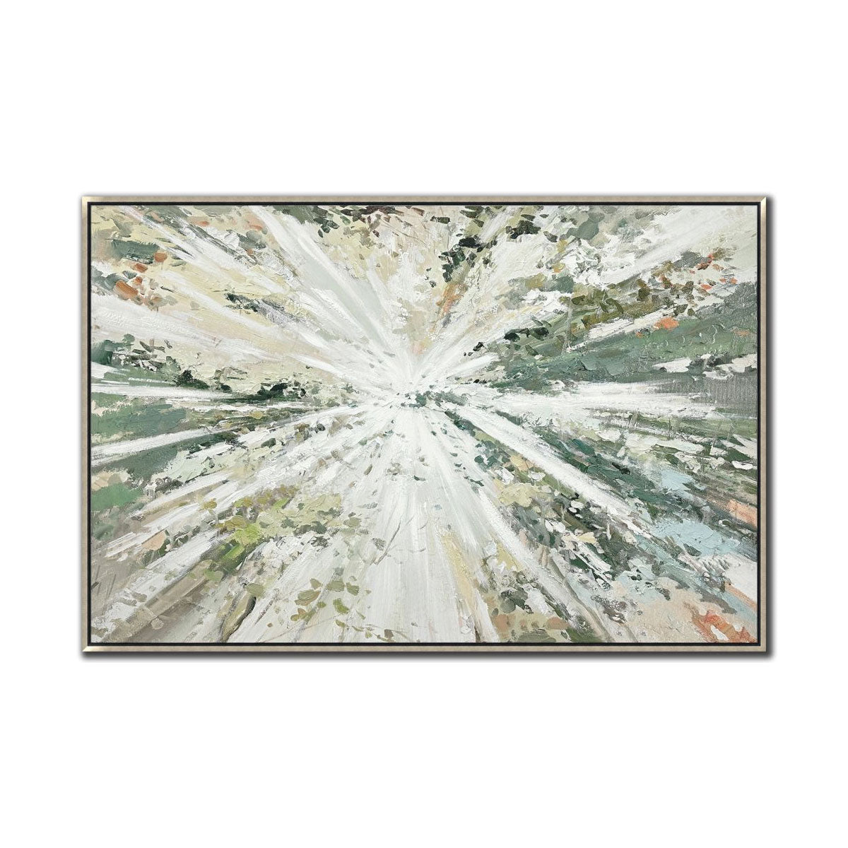 VERDANT GRN ABST RADIANCE ART