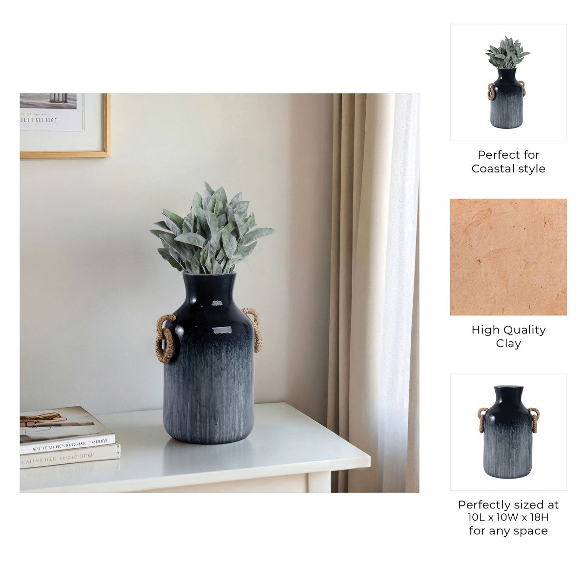 Woodsonrose Blue 18" Vase