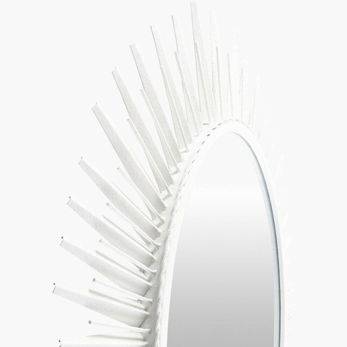 Nihal White Accent Mirror