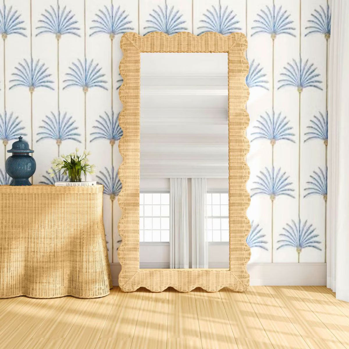 Bonnie Rattan Scallop Fl Mir