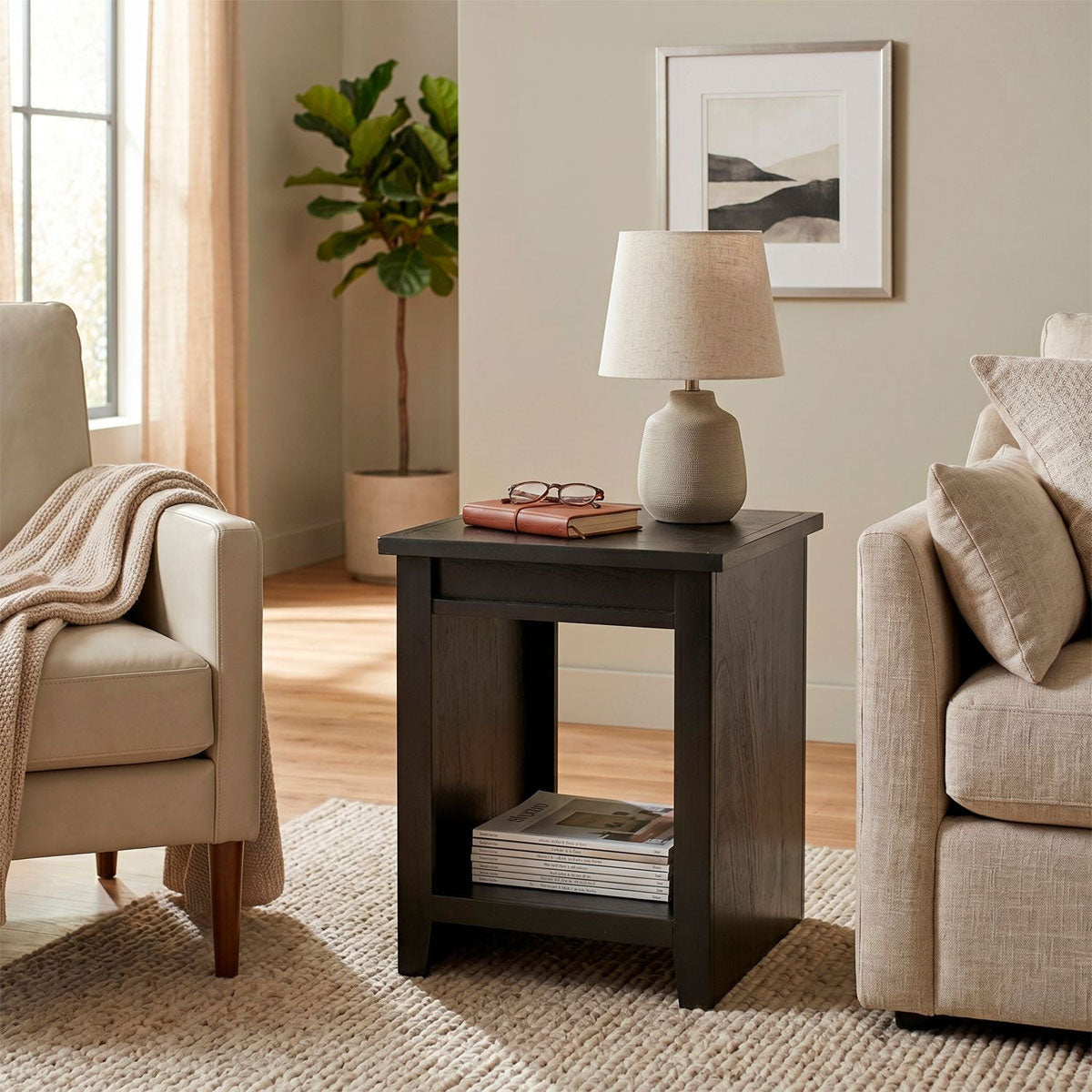 GRANT BLK END TABLE