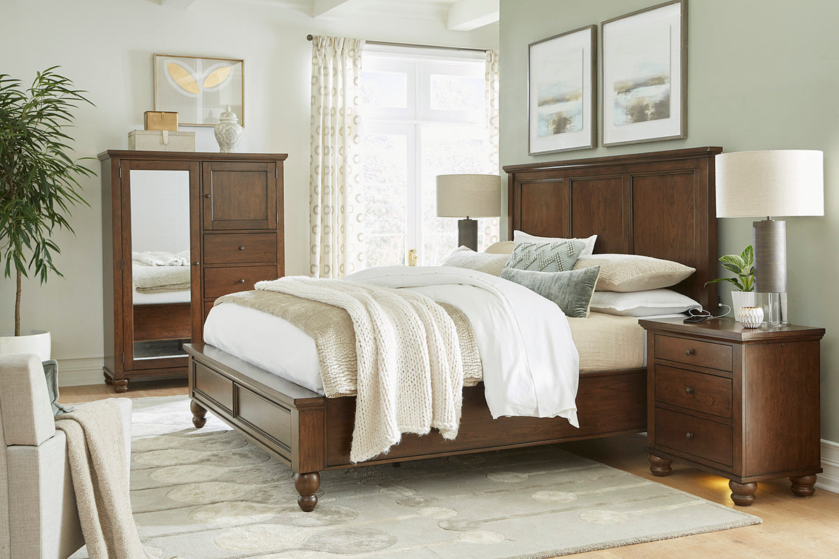 cambridge #color_brown, bed storage type_none