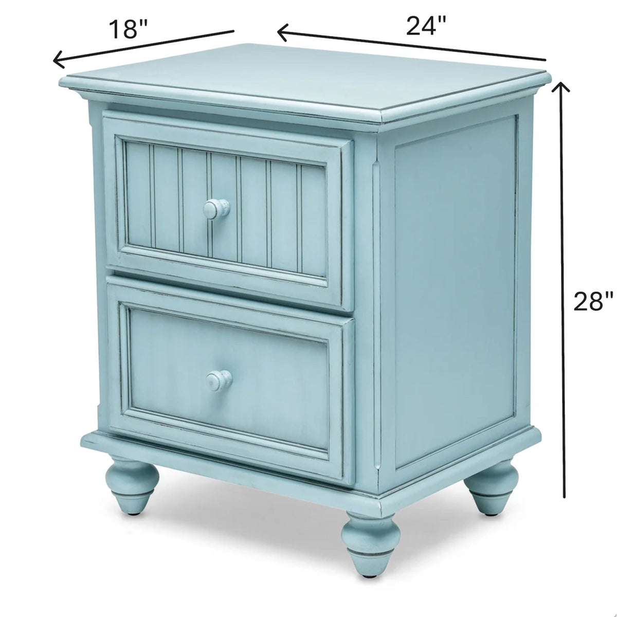 Bermuda Nightstand In Bleu