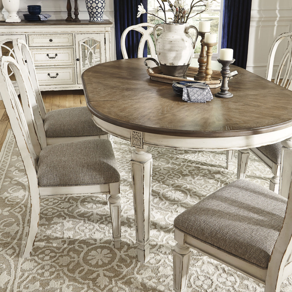ROSLYN 5PC OVAL DINING SET
