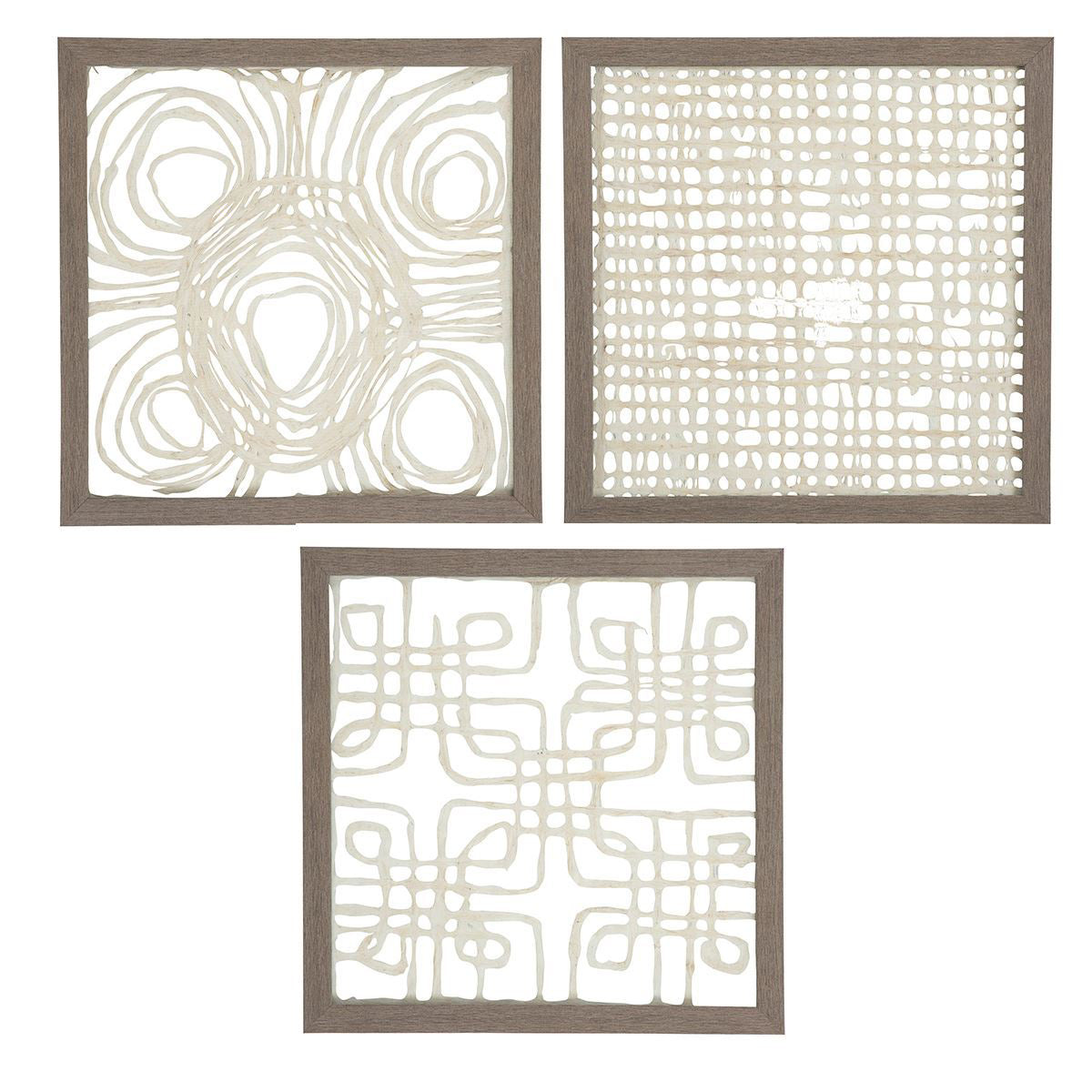 Odella Set of 3 Sculptural Art