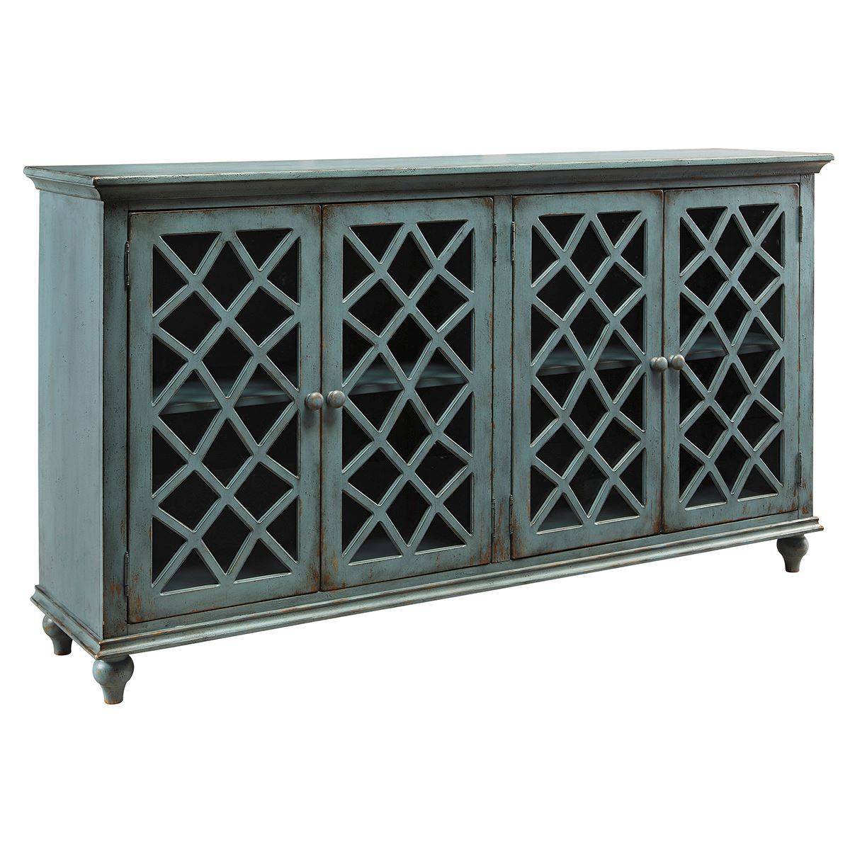 Accent Console in Antique Teal