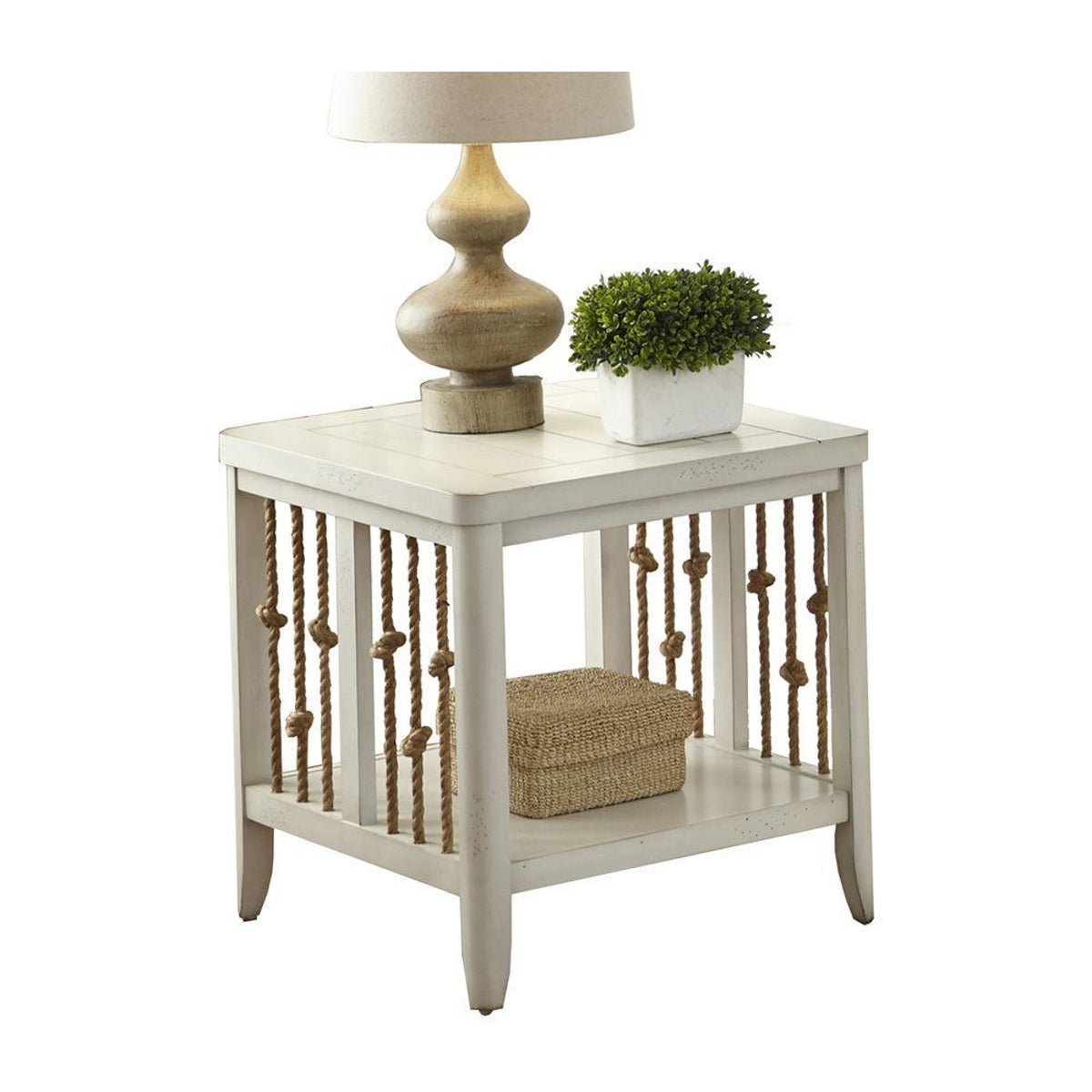 Reef White End Table