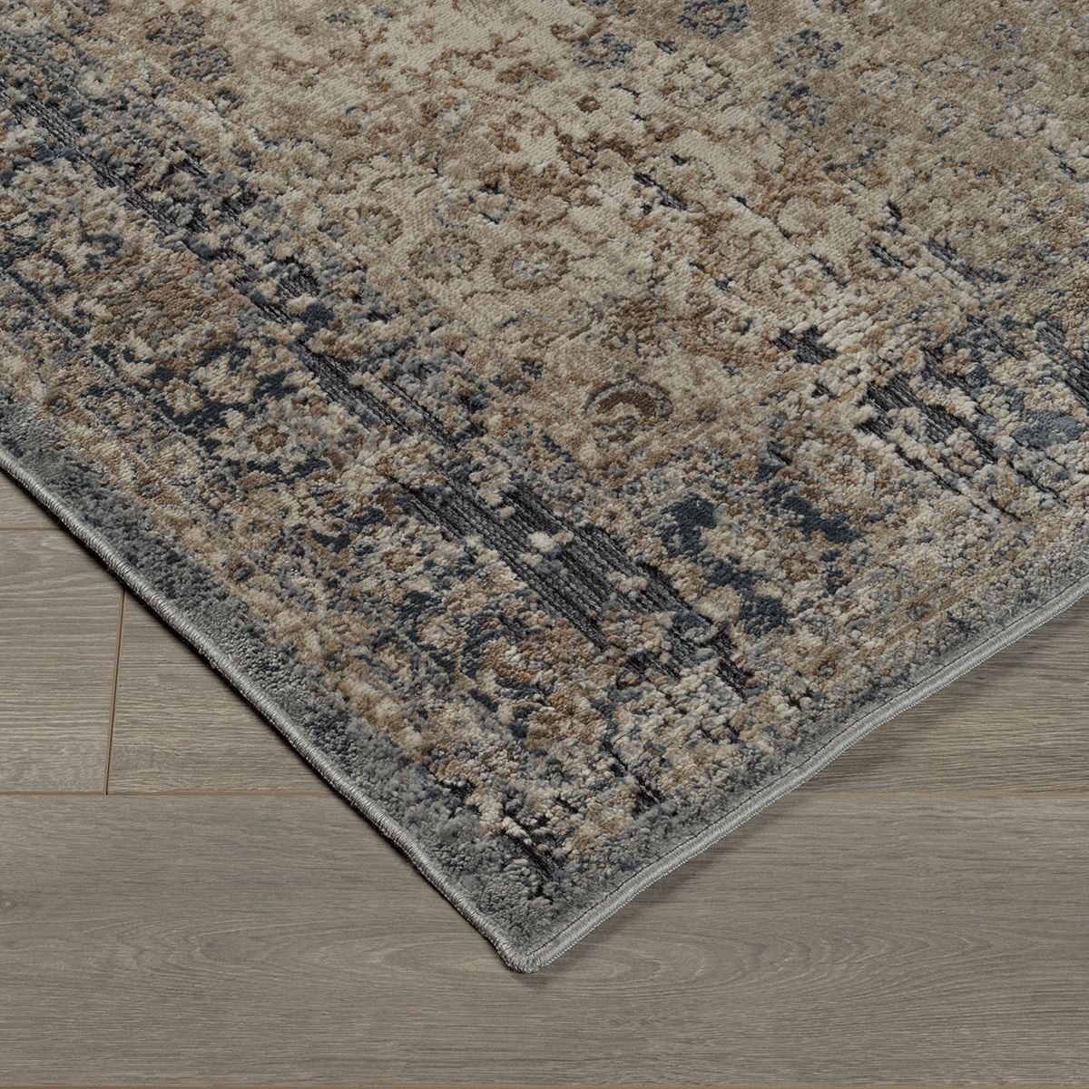 South Blue and Tan 8X10 Rug
