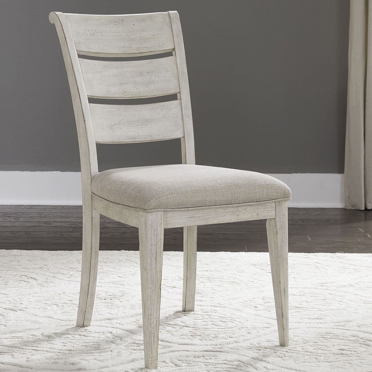Roanoak Ladder Back Upholstered Side Chair