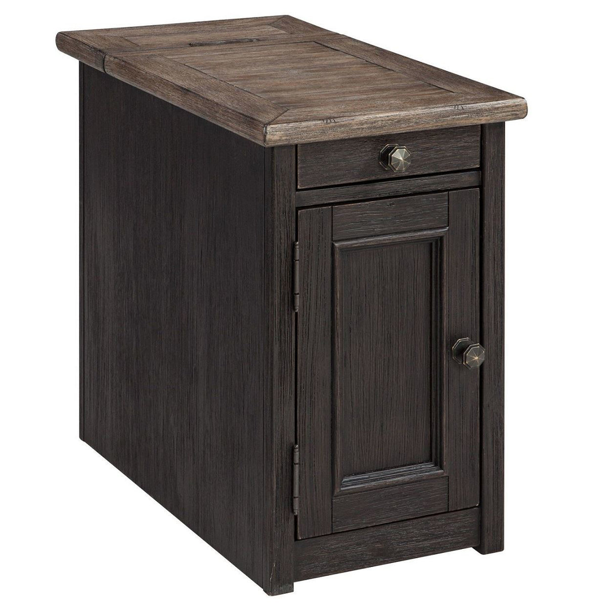 Antiquity Brown Chairside End Table