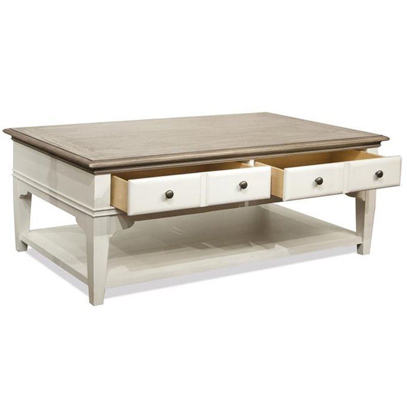 Myra White Leg Cocktail Table