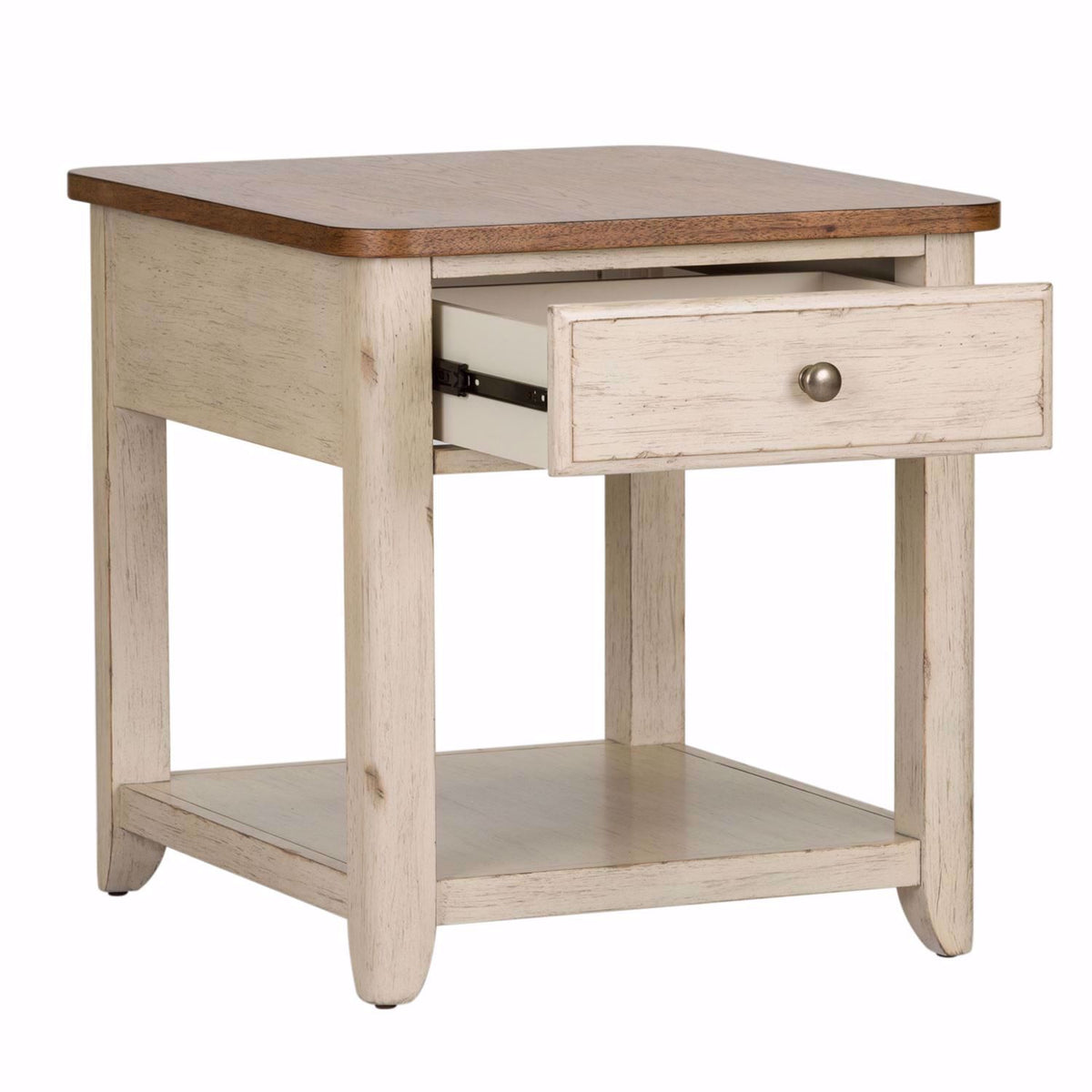 Roanoak End Table with Basket