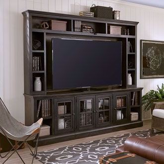 Winston 2 Piece 84" Entertainment Wall in Grey