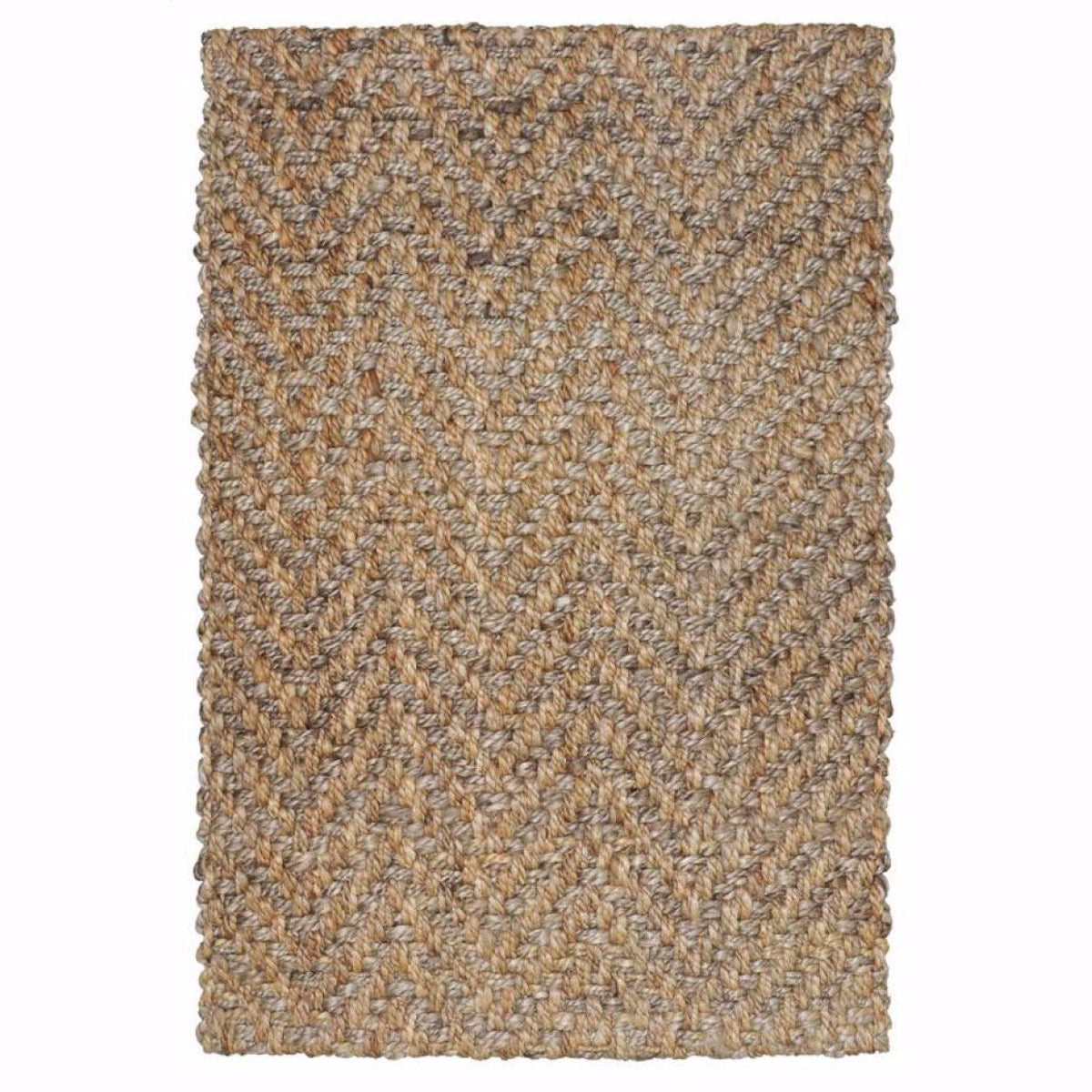 Herringbone Natural and Bleach 5X8 Rug